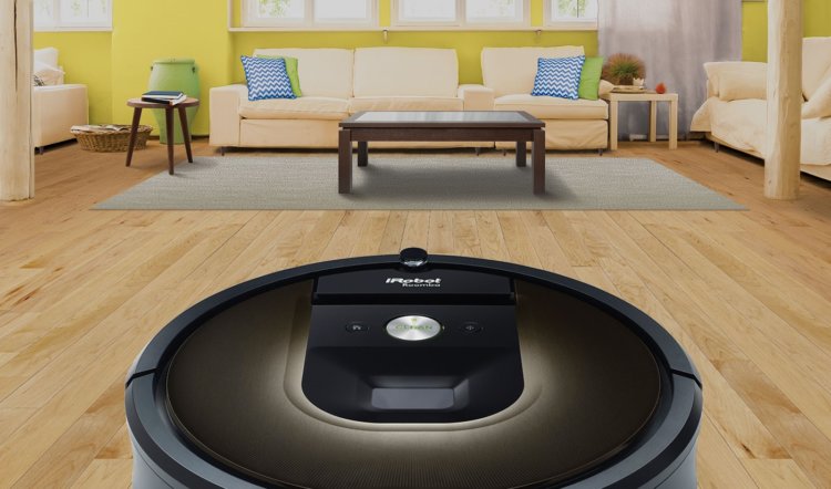 A smart device like this Roomba, a semi-autonomous robot vacuum that you can set to clean at specific times